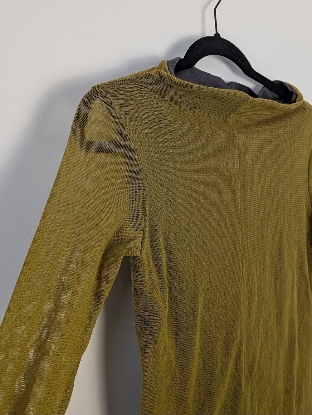 Aimee G Mesh Long Sleeve Top Size S Lagenlook Art To Wear - Picture 5 of 5